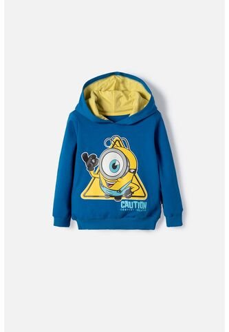 Buzo De Minions Con Capucha Azul Para Niño 2T A 6T 2T LittleMic