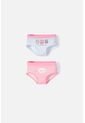 Pack X2 Panties LittleMic Blanco Y Rosado Para Niña De 2T A 5T 5T de LittleMic