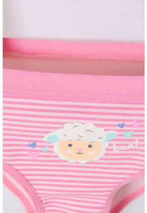 Pack X2 Panties LittleMic Blanco Y Rosado Para Niña De 2T A 5T 5T