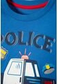 Camiseta LittleMic Azul Manga Larga Para Niño 2T A 5T 3T de LittleMic