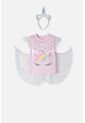 Camiseta Littlemic Multicolor Manga Corta Con Bolero Para Niña 2T A 5T 4T de LittleMic