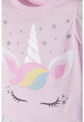 Camiseta Littlemic Multicolor Manga Corta Con Bolero Para Niña 2T A 5T 4T