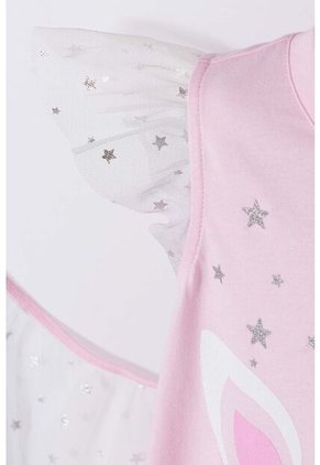 Camiseta Littlemic Multicolor Manga Corta Con Bolero Para Niña 2T A 5T 4T