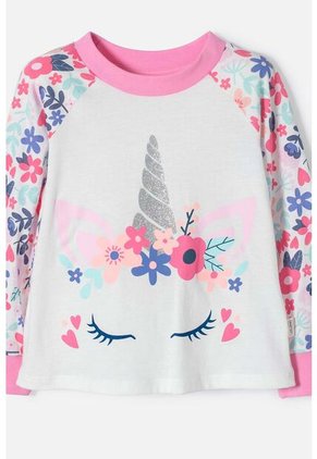 Pijama Littlemic Con Pantalón Largo Para Niña 2T A 5T 4T