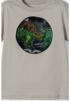 Camiseta De Littlemic Manga Corta Verde Para Niño 2T A 5T 5T