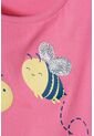 Camiseta Littlemic Rosada Manga Corta Para Niña 2T A 5T 3T de LittleMic