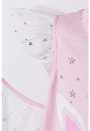 Camiseta Littlemic Multicolor Manga Corta Con Bolero Para Niña 2T A 5T 3T