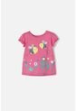 Camiseta Littlemic Rosada Manga Corta Para Niña 2T A 5T 2T de LittleMic