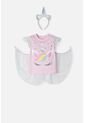 Camiseta Littlemic Multicolor Manga Corta Con Bolero Para Niña 2T A 5T 5T de LittleMic