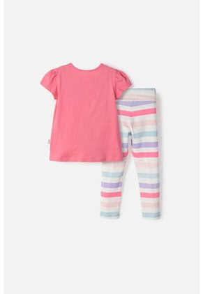 Conjunto De Littlemic Pantalón Largo Multicolor Para Niña 2T A 6T 3T