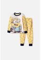 Pijama De Minions Pantalón Largo Multicolor Para Niño 2T A 6T 3T de LittleMic