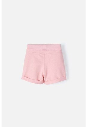 Short LittleMic Con Amarre Delantero Rosado Para Niña 2T A 5T 4T