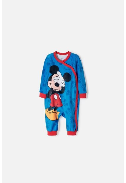 Pijama Mickey Mouse Mameluco Azul Para Bebé Niño 9-12