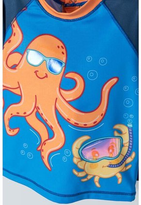 Conjunto De Baño LittleMic Multicolor Con Gorro Para Bebé Niño 6-9