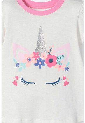 Pijama LittleMic Con Pantalón Largo Multicolor Para Niña 2T A 5T 2T