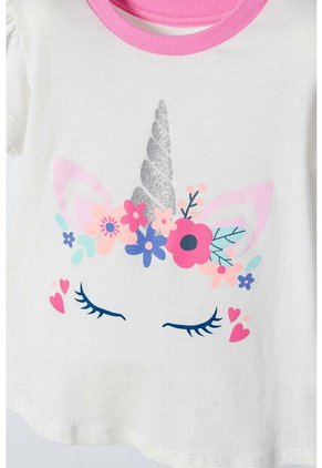 Pijama LittleMic Con Pantalón Largo Multicolor Para Niña 2T A 5T 2T