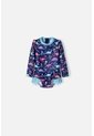 Vestido De Baño LittleMic Manga Larga Multicolor Para Bebé Niña 3-6 de LittleMic
