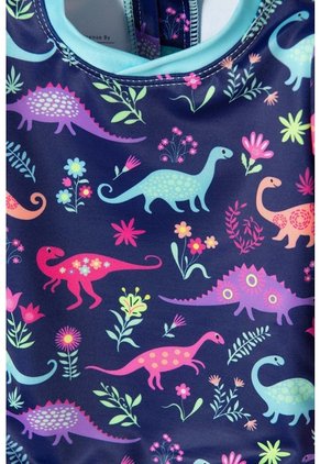 Vestido De Baño LittleMic Manga Larga Multicolor Para Bebé Niña 3-6