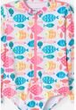 Vestido De Baño Del Littlemic Multicolor Para Niña 2T A 5T 3T de LittleMic