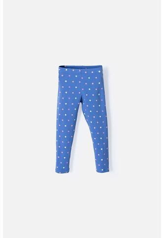 Leggins LittleMic Con Cintura Elástica Azul Para Niña 2T A 5T 5T LittleMic