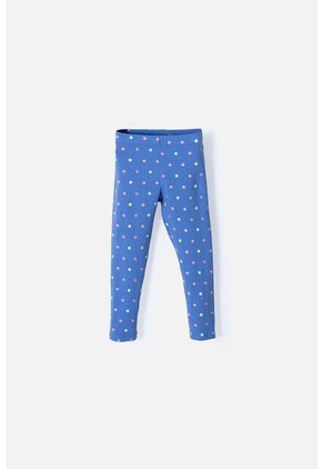 Leggins LittleMic Con Cintura Elástica Azul Para Niña 2T A 5T 5T