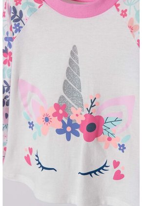 Pijama Littlemic Con Pantalón Largo Para Niña 2T A 5T 3T