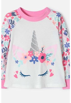 Pijama Littlemic Con Pantalón Largo Para Niña 2T A 5T 3T