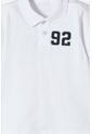 Camiseta Tipo Polo De Littlemic Blanco Para Niño 2T A 5T 4T de LittleMic