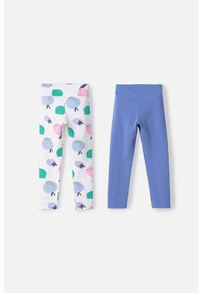 Pack X2 Leggings LittleMic Multicolor Para Niña 2T A 5T 2T