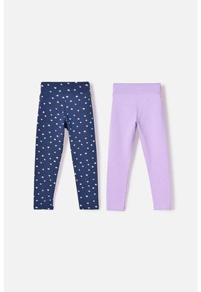 Pack X2 Leggins De Littlemic Multicolor Para Niña 2T A 5T 2T