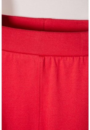 Conjunto LittleMic Caqui Y Rojo Estampado En Frente Para Bebé Niño 12-18