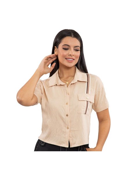 BLUSA LIVING MUJER 20506 CAQUI Talla L