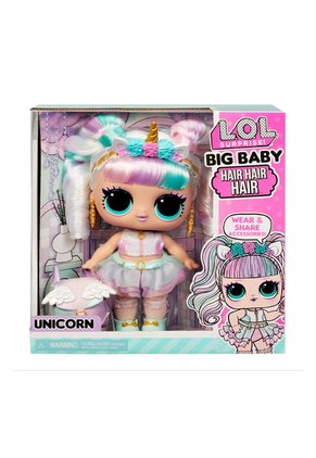 Muñeca LOL Sorpresa Big Baby Hair Hair Unicorn