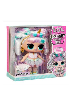 Muñeca LOL Sorpresa Big Baby Hair Hair Unicorn