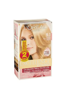 Tinte Capilar L'Oréal París Excellence Rubio Muy Claro Cenizo 9,1