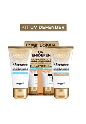 Kit L'Oreal Paris Uv Defender FPS 50+ 2 X 40 Ml