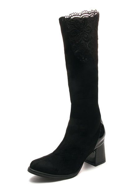 Bota Larga Licra Negro Lorena Herrera - Compra Ahora | Dafiti Colombia