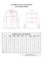 Camisa Los Caballeros Manga Larga Naranja Cuello Neru Slim Fit de Los Caballeros