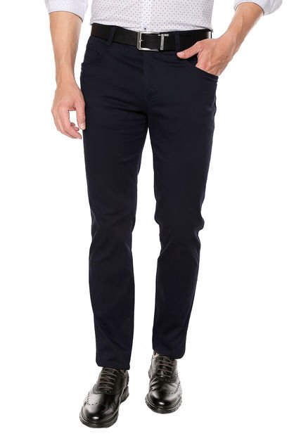 Pantalón En Dril Para Hombre OutFit Azul Oscuro 