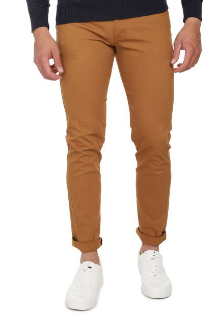 Pantalòn Dril Mostaza Los Caballeros Con Spandex - Compra Ahora | Dafiti  Colombia