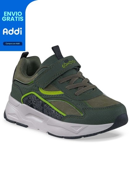 Tenis Urbanos Kimon Verde Osc Los Gomosos Para Niño