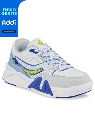 Tenis Urbanos Nyvu Blanco-Azul Los Gomosos Para Niño Los Gomosos