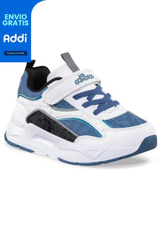 Tenis Urbanos Kimon Blanco-Azul Los Gomosos Para Niño Los Gomosos
