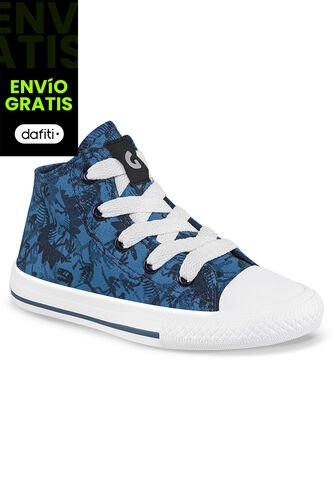 Tenis Blendin Alto Azul Para Niño Los Gomosos Los Gomosos