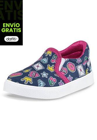 Tenis Tess Azul Osc Para Niña Los Gomosos Los Gomosos