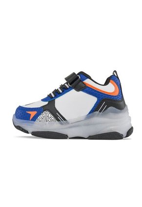 Tenis Patines Luces Tordo Negro-Azul Para Niño Los Gomosos