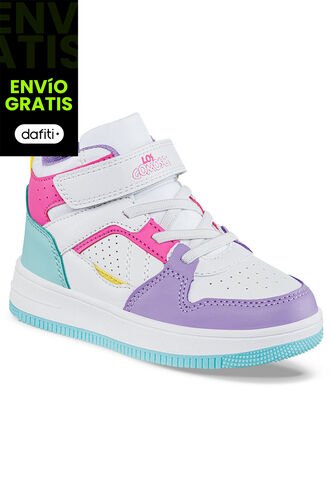 Tenis Klaz Blanco-Mora Para Niña Los Gomosos Los Gomosos