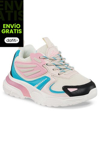 Tenis Nupis Beige-Agua Para Niña Los Gomosos Los Gomosos