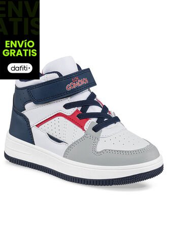 Tenis Tuwis Blanco-Rojo Para Niño Los Gomosos Los Gomosos