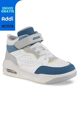 Tenis Urbanos Lender Blanco-Azul Los Gomosos Para Niño Los Gomosos